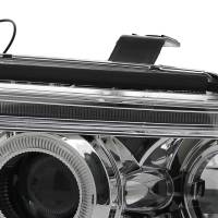 Spec'D Tuning Products - Spec-D 1999-2001 Audi A4/S4 Dual Halo Projector Headlights (Chrome Housing/Clear Lens) - Image 5