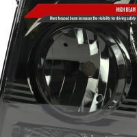 Spec'D Tuning Products - Spec-D 1999-2002 Chevrolet Silverado 1500 2500/ 2000-2006 Tahoe Suburban 1PC Projector Headlights w/ Bumper Lights (Chrome Housing/Smoke Lens) - Image 2