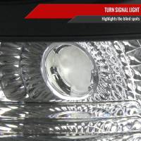 Spec'D Tuning Products - Spec-D 1999-2002 Chevrolet Silverado 1500 2500/ 2000-2006 Tahoe Suburban 1PC Projector Headlights w/ LED Light Strip & Bumper Lights (Matte Black Housing/Clear Lens) - Image 3