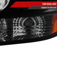 Spec'D Tuning Products - Spec-D 1999-2002 Chevrolet Silverado 1500 2500/ 2000-2006 Tahoe Suburban 1PC Projector Headlights w/ Bumper Lights (Black Housing/Smoke Lens) - Image 3