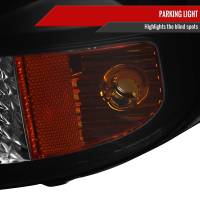 Spec'D Tuning Products - Spec-D 1999-2002 Chevrolet Silverado 1500 2500/ 2000-2006 Tahoe Suburban 1PC Projector Headlights w/ Bumper Lights (Black Housing/Smoke Lens) - Image 4