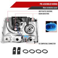 Spec'D Tuning Products - Spec-D 1999-2002 Chevrolet Silverado 1500 2500/ 2000-2006 Tahoe Suburban 1PC Projector Headlights w/ Bumper Lights (Black Housing/Smoke Lens) - Image 5