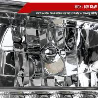 Spec'D Tuning Products - Spec-D 1999-2004 Ford F-250/F-350/F-450/F-550/Excursion Crystal Headlights w/ SMD LED Light Strip (Chrome Housing/Clear Lens) - Image 1