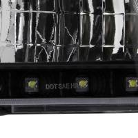 Spec'D Tuning Products - Spec-D 1999-2004 Ford F-250/F-350/F-450/F-550/Excursion Factory style Headlights w/ SMD LED Light Strip (Matte Black Housing/Clear Lens) - Image 3
