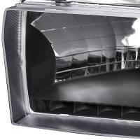 Spec'D Tuning Products - Spec-D 1999-2004 Ford F-250/F-350/F-450/F-550/Excursion Factory style Headlights w/ SMD LED Light Strip (Matte Black Housing/Clear Lens) - Image 4