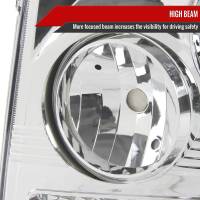 Spec'D Tuning Products - Spec-D 1999-2002 Chevrolet Silverado 1500 2500/ 2000-2006 Tahoe Suburban 1PC Factory Style Headlights w/ Bumper Lights (Chrome Housing/Clear Lens) - Image 2