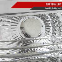 Spec'D Tuning Products - Spec-D 1999-2002 Chevrolet Silverado 1500 2500/ 2000-2006 Tahoe Suburban 1PC Factory Style Headlights w/ Bumper Lights (Chrome Housing/Clear Lens) - Image 3