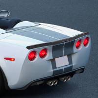 Spec'D Tuning Products - Spec-D 2005-2013 Chevrolet Corvette C6 Black ABS FRP Style Rear Spoiler - Image 8