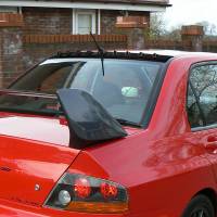 Spec'D Tuning Products - Spec-D 2003-2008 Mitsubishi Lancer EVO 8/EVO 9 Glossy Black Shark Fin Style Roof Spoiler - Image 2