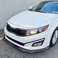 Spec'D Tuning Products - Spec-D 2014-2015 Kia Optima Glossy Black 3PC Front Bumper Lip Splitter Kit - Image 8