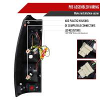 Spec'D Tuning Products - Spec-D 2007-2012 Chevrolet Avalanche LED Tail Lights (Chrome Housing/Clear Lens) - Image 5