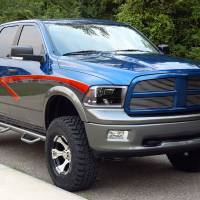 Spec'D Tuning Products - Spec-D 2009-2019 Dodge Ram 1500/ 2010-2019 Dodge Ram 2500/3500 LED Strip Factory Style Headlights (Matte Black Housing/Clear Lens) - Image 8