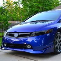 Spec'D Tuning Products - Spec-D 2006-2011 Honda Civic Sedan Projector Headlights w/ R8 Style LED Light Strip (Chrome Housing/Smoke Lens) - Image 7