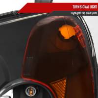 Spec'D Tuning Products - Spec-D 2001-2003 Honda Civic Projector Headlights w/ H1 Bulbs (Matte Black Housing/Clear Lens) - Image 3