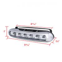 Spec'D Tuning Products - Spec-D Universal 3W Clear Lens 6 LED Daytime Running Lights - Image 4