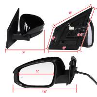 Spec'D Tuning Products - Spec-D 2013-2015 Toyota RAV4 Glossy Black 10-Pin Power Adjustable, Auto-Fold, Heated, & BSM Side Mirror w/ LED Turn Signal Light - Passenger Side Only - Image 6