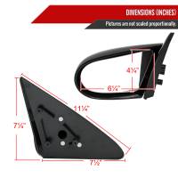 Spec'D Tuning Products - Spec-D 1992-1995 Honda Civic Coupe/Hatchback Carbon Fiber Shell Manual Adjustable Spoon Sport Mirrors - Image 6