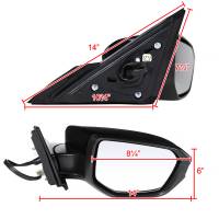 Spec'D Tuning Products - Spec-D 2016-2018 Honda Civic Glossy Black 3-Pin Power Adjustable Side Mirror - Passenger Side Only - Image 6