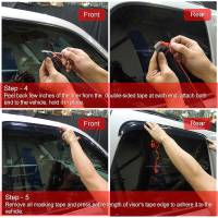 Spec'D Tuning Products - Spec-D 2002-2006 Toyota Camry High Impact Acrylic Window Visor Set - 4PC - Image 6