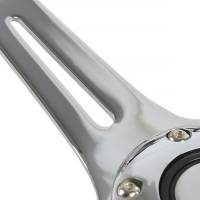 Spec'D Tuning Products - Spec-D 340mm Chrome 3-Spoke 1.75" Deep Dish Classic Wooden Steering Wheel - Image 5