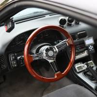 Spec'D Tuning Products - Spec-D 340mm Chrome 3-Spoke 1.75" Deep Dish Classic Wooden Steering Wheel - Image 7