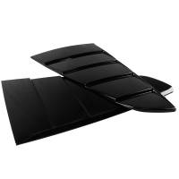 Spec'D Tuning Products - Spec-D 2015-2018 Ford Mustang Glossy Black ABS Quarter Window Louvers - Image 5