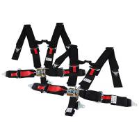 Spec'D Tuning Products - Spec-D Universal Black 5 Point Latch & Link Racing Seat Belt Safety Harness - Image 1