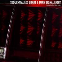 Spec'D Tuning Products - Spec-D 2005-2009 Ford Mustang Sequential LED Tail Lights (Chrome Housing/Red Smoke Lens) - Image 1