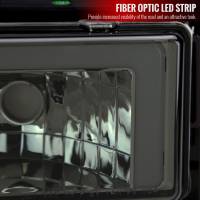 Spec'D Tuning Products - Spec-D 1988-1998 Chevrolet/GMC C10 C/K LED Strip Factory Style Headlights (Chrome Housing/Smoke Lens) - Image 3