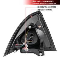Spec'D Tuning Products - Spec-D 2010-2012 Ford Fusion LED Tail Lights (Chrome Housing/Red Clear Lens) - Image 7