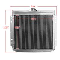 Spec'D Tuning Products - Spec-D 1963-1977 Ford Mustang/Maverick/Falcon/Torino/Fairlane / 1966-1973 Mercury Comet/Cougar/XR7 3 Row Radiator with Fan Shroud Design - Image 1
