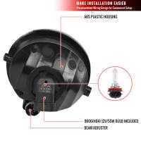 Spec'D Tuning Products - Spec-D 2000-2007 Toyota Tundra/Sequoia 12V/51W 9006 Fog Lights Kit (Chrome Housing/Clear Lens) - Image 3