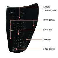 Spec'D Tuning Products - Spec-D 2009-2014 Ford F-150 LED Tail Lights - OZ (Chrome Housing/Smoke Lens) - Image 7