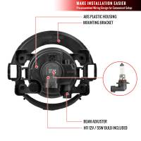 Spec'D Tuning Products - Spec-D 2005-2019 Nissan Xterra/Frontier H11 Fog Lights w/ Switch & Wiring Harness (Chrome Housing/Clear Lens) - Image 6