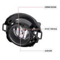 Spec'D Tuning Products - Spec-D 2005-2019 Nissan Xterra/Frontier H11 Fog Lights w/ Switch & Wiring Harness (Chrome Housing/Clear Lens) - Image 7