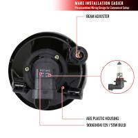 Spec'D Tuning Products - Spec-D 2000-2009 Toyota Echo/Highlander/Prius 9006 Fog Lights Kit w/ Switch & Wiring Harness (Chrome Housing/Clear Lens) - Image 6