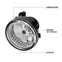 Spec'D Tuning Products - Spec-D 2000-2009 Toyota Echo/Highlander/Prius 9006 Fog Lights Kit w/ Switch & Wiring Harness (Chrome Housing/Clear Lens) - Image 7