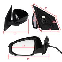 Spec'D Tuning Products - Spec-D 2013-2015 Toyota RAV4 Glossy Black 7-Pin Power Adjustable & Heated Side Mirror w/ LED Turn Signal Light - Driver Side Only - Image 6