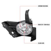 Spec'D Tuning Products - Spec-D 2005-2006 Honda CR-V 9006 Fog Lights Kit w/ Switch & Wiring Harness (Chrome Housing/Clear Lens) - Image 7