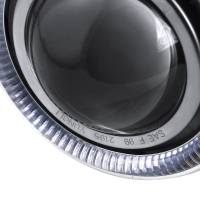 Spec'D Tuning Products - Spec-D Universal 12V/55W H7 Projector Fog Lights Kit w/ RGB LED Halo Rim (Chrome Housing/Clear Lens) - Image 1