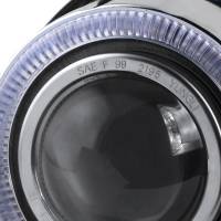 Spec'D Tuning Products - Spec-D Universal 12V/55W H7 Projector Fog Lights Kit w/ RGB LED Halo Rim (Chrome Housing/Clear Lens) - Image 2