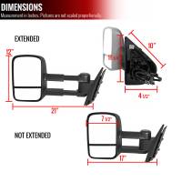 Spec'D Tuning Products - Spec-D 2007-2014 Chevrolet Silverado/Suburban/Avalanche/Tahoe GMC Sierra/Yukon/Yukon XL Power Heated Towing Mirrors - Image 6