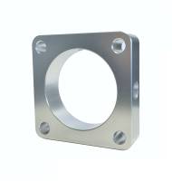 Torque Solution - Torque Solution Throttle Body Spacer (Silver) Mitsubishi Lancer Evolution X GSR / MR 2008-2015 - Image 1