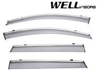 WellVisors Side Window Deflectors Kia Sorento 16-20 with Chrome Trim
