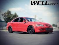 WellVisors - WellVisors Side Window Deflectors Mazda 6 Sedan 03-08 With Black Trim - Image 2