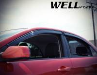 WellVisors - WellVisors Side Window Deflectors Mazda 6 Sedan 03-08 With Black Trim - Image 3