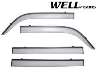 WellVisors Side Window Deflectors Scion xB 04-07 With Black Trim