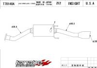 TANABE & REVEL RACING PRODUCTS - Tanabe Medalion Touring Exhaust System 10-13 Honda Insight - Image 4