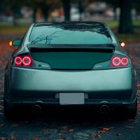 Spec'D Tuning Products - Spec-D 2003-2007 Infiniti G35 Coupe Red LED Halo Sequential Signal Tail Lights (Glossy Black Housing/Clear Lens) - Image 8