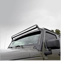 Spec'D Tuning Products - Spec-D 2007-2018 Jeep Wrangler 50" Windshield Light Mounting Bracket (Black) - Image 2